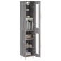 vidaXL Aparador alto madera contrachapada gris Sonoma 34,5x34x180 cm vidaXL Aparador alto madera contrachapada gris Sonoma 34,5x34x180 cm