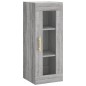 vidaXL Aparador alto madera contrachapada gris Sonoma 34,5x34x180 cm vidaXL Aparador alto madera contrachapada gris Sonoma 34,5x34x180 cm