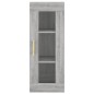 vidaXL Aparador alto madera contrachapada gris Sonoma 34,5x34x180 cm vidaXL Aparador alto madera contrachapada gris Sonoma 34,5x34x180 cm
