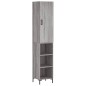 vidaXL Aparador alto madera contrachapada gris Sonoma 34,5x34x180 cm vidaXL Aparador alto madera contrachapada gris Sonoma 34,5x34x180 cm