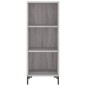 vidaXL Aparador alto madera contrachapada gris Sonoma 34,5x34x180 cm vidaXL Aparador alto madera contrachapada gris Sonoma 34,5x34x180 cm