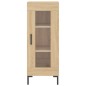 vidaXL Aparador de madera contrachapada roble Sonoma 34,5x34x180 cm vidaXL Aparador de madera contrachapada roble Sonoma 34,5x34x180 cm