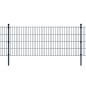 vidaXL Postes de valla 20 uds acero galvanizado gris 150 cm vidaXL Postes de valla 20 uds acero galvanizado gris 150 cm