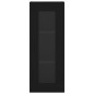 vidaXL Aparador de madera contrachapada negro 34,5x34x180 cm vidaXL Aparador de madera contrachapada negro 34,5x34x180 cm