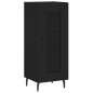 vidaXL Aparador de madera contrachapada negro 34,5x34x180 cm vidaXL Aparador de madera contrachapada negro 34,5x34x180 cm