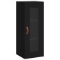 vidaXL Aparador de madera contrachapada negro 34,5x34x180 cm vidaXL Aparador de madera contrachapada negro 34,5x34x180 cm