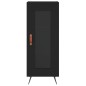 vidaXL Aparador de madera contrachapada negro 34,5x34x180 cm vidaXL Aparador de madera contrachapada negro 34,5x34x180 cm