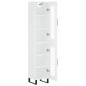 vidaXL Aparador alto madera contrachapada blanco 34,5x34x180 cm vidaXL Aparador alto madera contrachapada blanco 34,5x34x180 cm