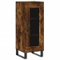 vidaXL Aparador de madera contrachapada roble ahumado 34,5x34x180 cm vidaXL Aparador de madera contrachapada roble ahumado 34,5x34x180 cm