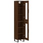 vidaXL Aparador alto madera contrachapada roble marrón 34,5x34x180 cm vidaXL Aparador alto madera contrachapada roble marrón 34,5x34x180 cm
