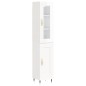 vidaXL Aparador alto madera contrachapada blanco brillo 34,5x34x180 cm vidaXL Aparador alto madera contrachapada blanco brillo 34,5x34x180 cm