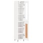 vidaXL Aparador alto madera contrachapada blanco brillo 34,5x34x180 cm vidaXL Aparador alto madera contrachapada blanco brillo 34,5x34x180 cm