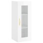 vidaXL Aparador alto madera contrachapada blanco brillo 34,5x34x180 cm vidaXL Aparador alto madera contrachapada blanco brillo 34,5x34x180 cm
