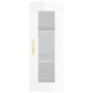 vidaXL Aparador alto madera contrachapada blanco brillo 34,5x34x180 cm vidaXL Aparador alto madera contrachapada blanco brillo 34,5x34x180 cm