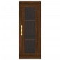 vidaXL Aparador alto madera contrachapada roble marrón 34,5x34x180 cm vidaXL Aparador alto madera contrachapada roble marrón 34,5x34x180 cm