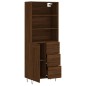 vidaXL Aparador alto madera contrachapada marrón roble 69,5x34x180 cm vidaXL Aparador alto madera contrachapada marrón roble 69,5x34x180 cm
