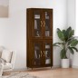 vidaXL Aparador alto madera contrachapada marrón roble 69,5x34x180 cm vidaXL Aparador alto madera contrachapada marrón roble 69,5x34x180 cm