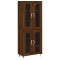 vidaXL Aparador alto madera contrachapada marrón roble 69,5x34x180 cm vidaXL Aparador alto madera contrachapada marrón roble 69,5x34x180 cm