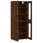 vidaXL Aparador alto madera contrachapada marrón roble 69,5x34x180 cm vidaXL Aparador alto madera contrachapada marrón roble 69,5x34x180 cm