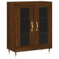 vidaXL Aparador alto madera contrachapada marrón roble 69,5x34x180 cm vidaXL Aparador alto madera contrachapada marrón roble 69,5x34x180 cm