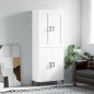 vidaXL Aparador alto madera contrachapada blanco 69,5x34x180 cm vidaXL Aparador alto madera contrachapada blanco 69,5x34x180 cm