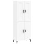vidaXL Aparador alto madera contrachapada blanco 69,5x34x180 cm vidaXL Aparador alto madera contrachapada blanco 69,5x34x180 cm