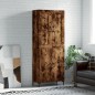 vidaXL Aparador alto madera contrachapada roble ahumado 69,5x34x180 cm vidaXL Aparador alto madera contrachapada roble ahumado 69,5x34x180 cm