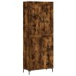 vidaXL Aparador alto madera contrachapada roble ahumado 69,5x34x180 cm vidaXL Aparador alto madera contrachapada roble ahumado 69,5x34x180 cm
