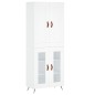 vidaXL Aparador alto madera contrachapada blanco 69,5x34x180 cm vidaXL Aparador alto madera contrachapada blanco 69,5x34x180 cm