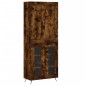 vidaXL Aparador alto madera contrachapada roble ahumado 69,5x34x180 cm vidaXL Aparador alto madera contrachapada roble ahumado 69,5x34x180 cm