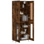 vidaXL Aparador alto madera contrachapada roble ahumado 69,5x34x180 cm vidaXL Aparador alto madera contrachapada roble ahumado 69,5x34x180 cm
