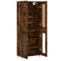 vidaXL Aparador alto madera contrachapada roble ahumado 69,5x34x180 cm vidaXL Aparador alto madera contrachapada roble ahumado 69,5x34x180 cm