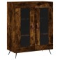vidaXL Aparador alto madera contrachapada roble ahumado 69,5x34x180 cm vidaXL Aparador alto madera contrachapada roble ahumado 69,5x34x180 cm