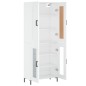 vidaXL Aparador alto madera contrachapada blanco 69,5x34x180 cm vidaXL Aparador alto madera contrachapada blanco 69,5x34x180 cm