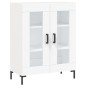 vidaXL Aparador alto madera contrachapada blanco 69,5x34x180 cm vidaXL Aparador alto madera contrachapada blanco 69,5x34x180 cm