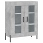 vidaXL Aparador alto madera contrachapada gris hormigón 69,5x34x180 cm