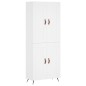 vidaXL Aparador alto madera contrachapada blanco 69,5x34x180 cm vidaXL Aparador alto madera contrachapada blanco 69,5x34x180 cm