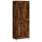 vidaXL Aparador alto madera contrachapada roble ahumado 69,5x34x180 cm vidaXL Aparador alto madera contrachapada roble ahumado 69,5x34x180 cm