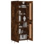vidaXL Aparador alto madera contrachapada roble ahumado 69,5x34x180 cm vidaXL Aparador alto madera contrachapada roble ahumado 69,5x34x180 cm