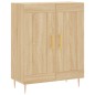 vidaXL Aparador alto madera contrachapada color roble 69,5x34x180 cm vidaXL Aparador alto madera contrachapada color roble 69,5x34x180 cm