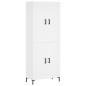 vidaXL Aparador alto madera contrachapada blanco 69,5x34x180 cm vidaXL Aparador alto madera contrachapada blanco 69,5x34x180 cm