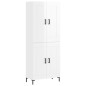 vidaXL Aparador alto madera contrachapada blanco brillo 69,5x34x180 cm vidaXL Aparador alto madera contrachapada blanco brillo 69,5x34x180 cm