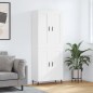 vidaXL Aparador alto madera contrachapada blanco 69,5x34x180 cm vidaXL Aparador alto madera contrachapada blanco 69,5x34x180 cm