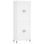 vidaXL Aparador alto madera contrachapada blanco 69,5x34x180 cm vidaXL Aparador alto madera contrachapada blanco 69,5x34x180 cm