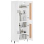 vidaXL Aparador alto madera contrachapada blanco 69,5x34x180 cm vidaXL Aparador alto madera contrachapada blanco 69,5x34x180 cm