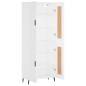 vidaXL Aparador alto madera contrachapada blanco 69,5x34x180 cm vidaXL Aparador alto madera contrachapada blanco 69,5x34x180 cm