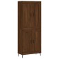 vidaXL Aparador alto madera contrachapada marrón roble 69,5x34x180 cm