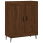 vidaXL Aparador alto madera contrachapada marrón roble 69,5x34x180 cm