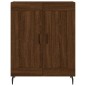 vidaXL Aparador alto madera contrachapada marrón roble 69,5x34x180 cm