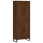 vidaXL Aparador alto madera contrachapada marrón roble 69,5x34x180 cm vidaXL Aparador alto madera contrachapada marrón roble 69,5x34x180 cm
